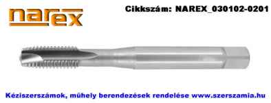 NAREX metrikus gépi terelőéles menetfúró egyenes hornyú DIN371 HSS-E Co5 M6 192060