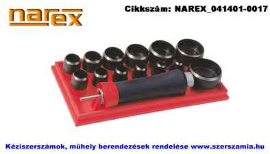 NAREX tömítéskivágó készlet 13 plusz 1 részes 10-50mm 854600