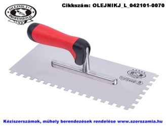 Glettelő fogazott INOX E8 130x280mm ERGO Profi