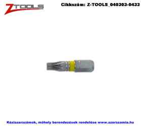 ZO-TOOLS 1/4 col TORX bit hegy S2 T30x25 10db/csomag