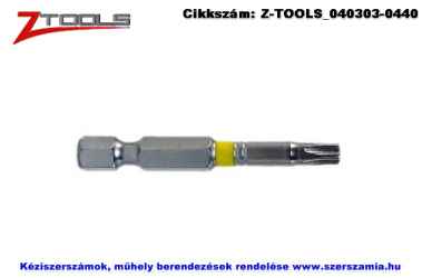 ZO-TOOLS 1/4 col TORX bit hegy S2 T40x50, 5db/csomag