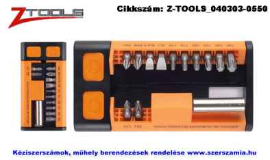 ZO-TOOLS bit készlet S2 13 részes SL plusz PH plusz PZ plusz T