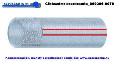 PVC szövetbetétes préslégtömlő d25/32mm 50m/tekercs