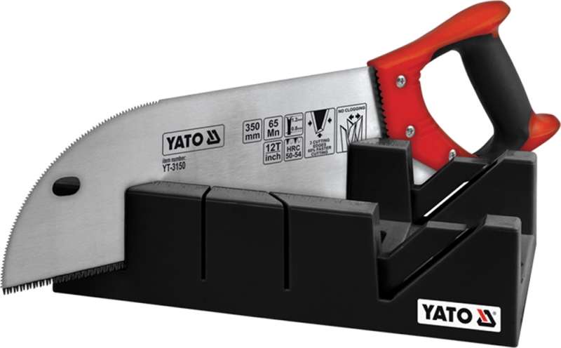 Gérbe vágó műanyagláda fűrésszel 250mm YATO Gérbe vágó műanyagláda fűrésszel 250mm YATO