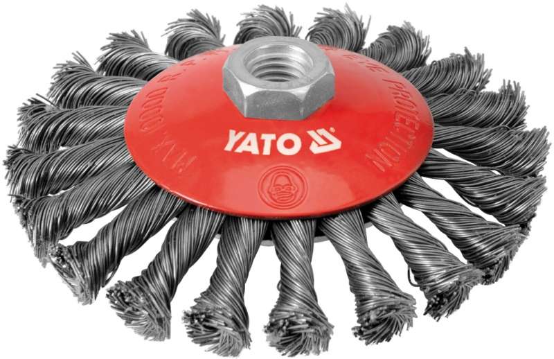 Tárcsás drótkefe 125mm INOX YATO Tárcsás drótkefe 125mm INOX YATO