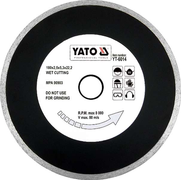 Gyémántvágó korong-EN 230mm YATO Gyémántvágó korong-EN 230mm YATO