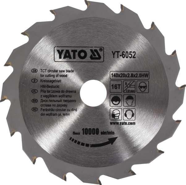 Körfűrészlap vidiás 140x16x20 YATO Körfűrészlap vidiás 140x16x20 YATO