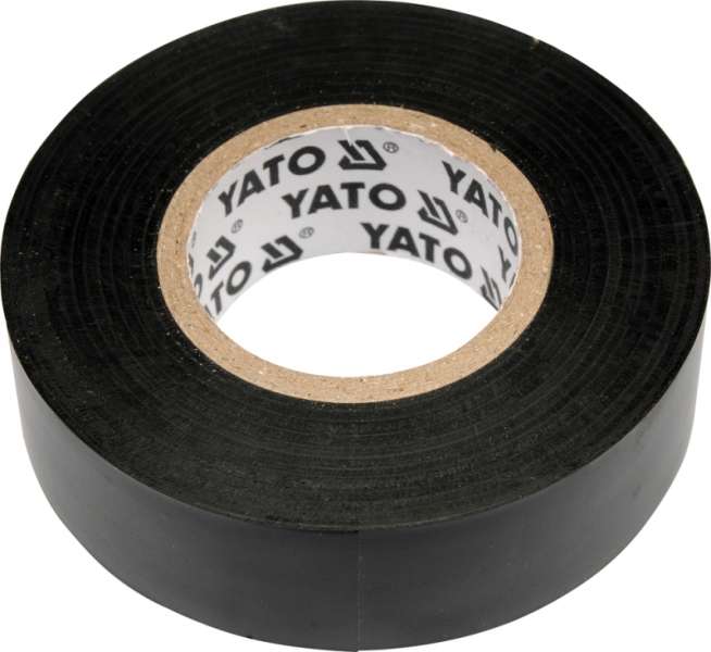Szigetelőszalag 19mm x 20 m fekete YATO Szigetelőszalag 19mm x 20 m fekete YATO
