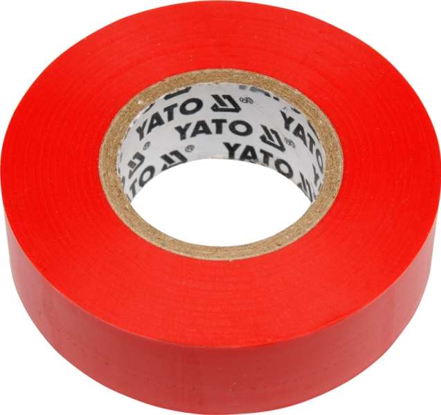 Szigetelőszalag 19mm x 20 m piros YATO Szigetelőszalag 19mm x 20 m piros YATO