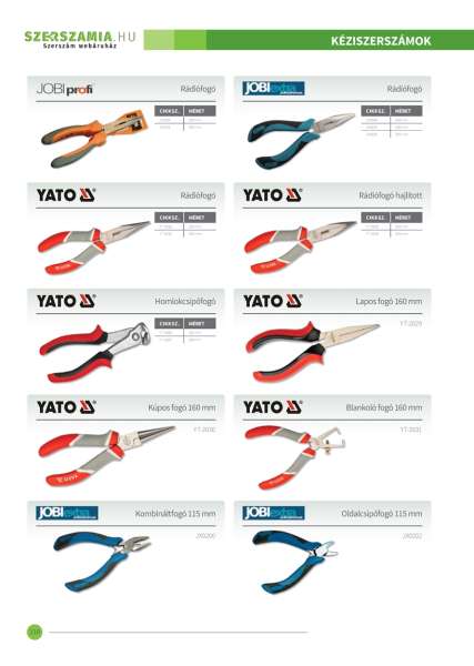 Rádiófogó egyenes 200mm YATO Rádiófogó egyenes 200mm YATO