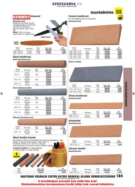 Fenőkő (ötvös) közepes Al-OX 100 x 13 x 2mm Fenőkő (ötvös) közepes Al-OX 100 x 13 x 2mm