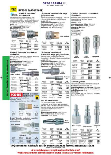 Csatlakozó külső menetes Schrader G3/8col x 60mm ACS103 Csatlakozó külső menetes Schrader G3/8col x 60mm ACS103