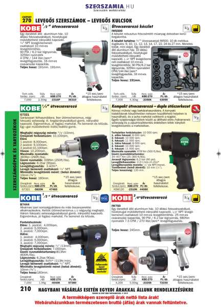 KSW120 kompakt ütve csavarozó 1/2col KSW120 kompakt ütve csavarozó 1/2col