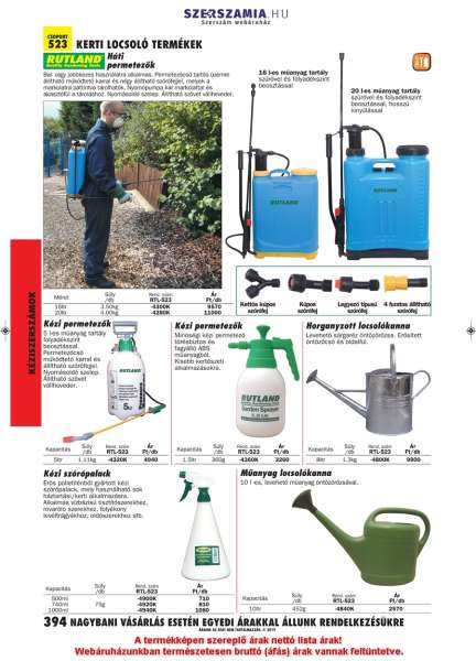 Kézi szórópalack 1000ml Kézi szórópalack 1000ml