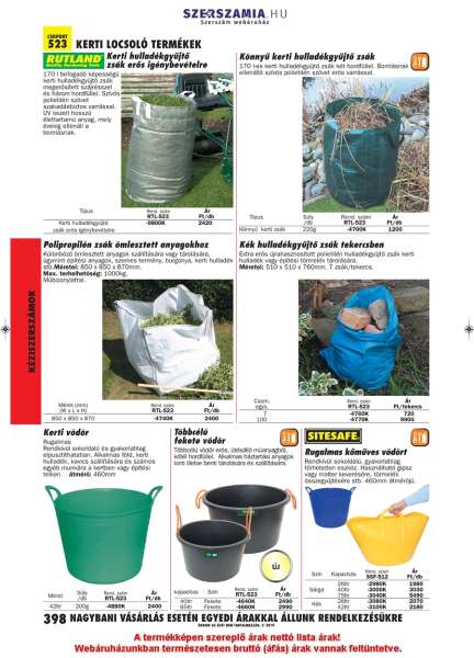 Rugalmas sárga műanyag vödör 40 l 460,0mm Rugalmas sárga műanyag vödör 40 l 460,0mm