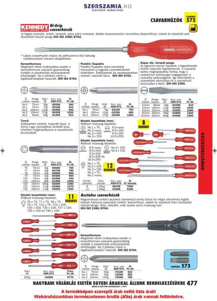 Hi-Grip csavarhúzó készlet 8 db-os Hi-Grip csavarhúzó készlet 8 db-os