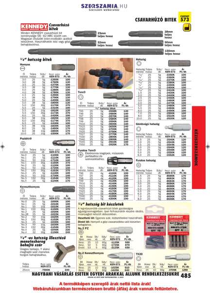 Furatos torx csavarhúzó bit 1/4col hatszög illesztessél Tx27 x 25mm (10db/csomag) Furatos torx csavarhúzó bit 1/4col hatszög illesztessél Tx27 x 25mm (10db/csomag)