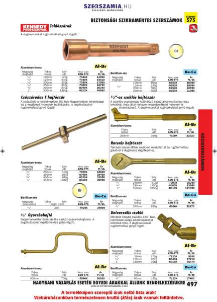 Szikramentes racsnis hajtószár 3/4col meghajtóval 3/4col x 320mm Szikramentes racsnis hajtószár 3/4col meghajtóval 3/4col x 320mm