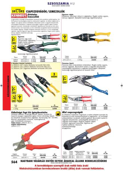 Áttételes lemezolló peremes jobbos 250mm Áttételes lemezolló peremes jobbos 250mm