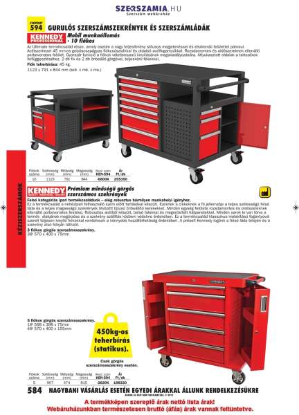 Mobil munkaállomás - 10 fiókos, 1180 x 845 x 844mm Mobil munkaállomás - 10 fiókos, 1180 x 845 x 844mm