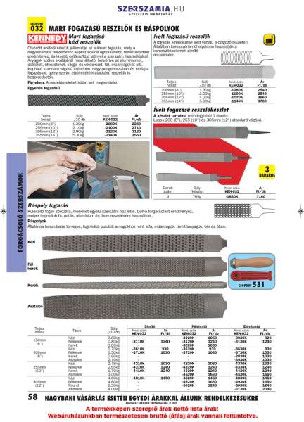 Ráspoly asztalos elővágatú, teljes hossz.: 255mm Ráspoly asztalos elővágatú, teljes hossz.: 255mm
