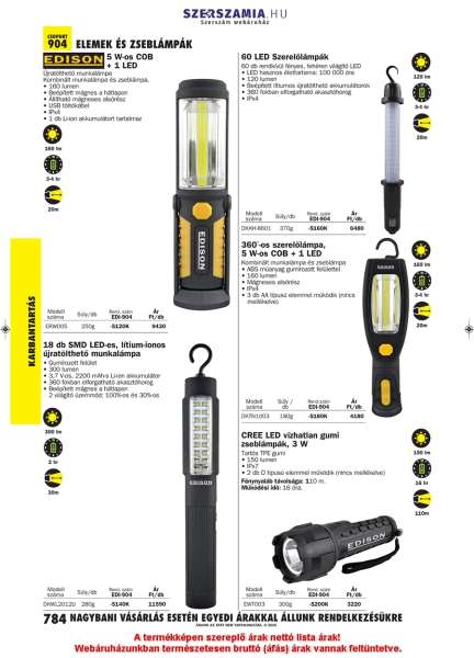 Újratölthető munkalámpa, 5 W COB + 1 LED 160 lm Újratölthető munkalámpa, 5 W COB + 1 LED 160 lm