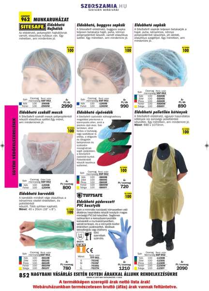 Eldobható púderezett PVC kesztyűk kék L 100db/doboz Eldobható púderezett PVC kesztyűk kék L 100db/doboz