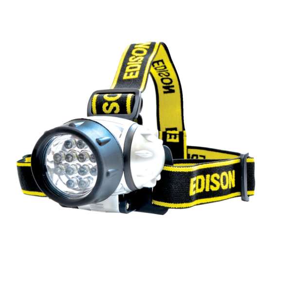 12 LED fejlámpa, sugártávolság 20 m, 35 lm 12 LED fejlámpa, sugártávolság 20 m, 35 lm