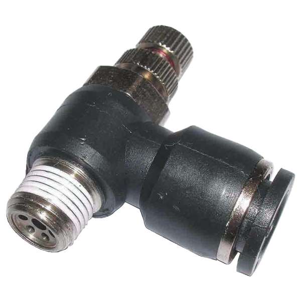 Kiáramlás fojtószelep belső kúphoz 6mm-G3/8col KFRE6-3MT