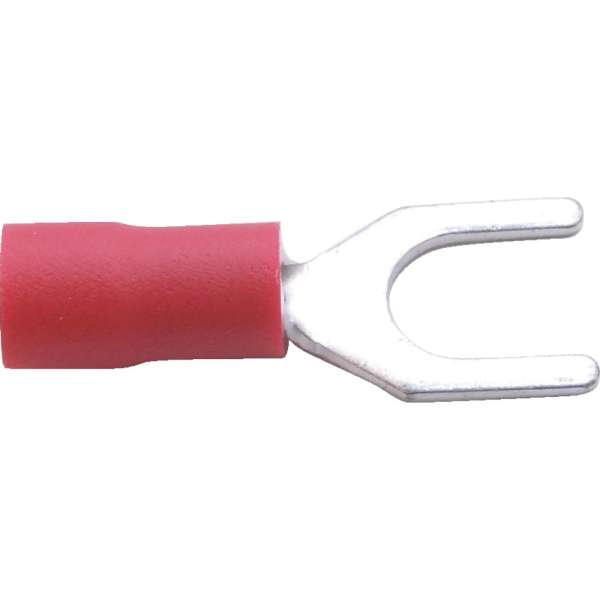 Kábelsaru villás piros 6mm 100db/csomag Kábelsaru villás piros 6mm 100db/csomag