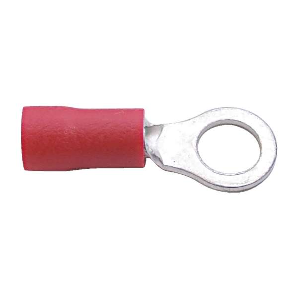 Kábelsaru gyűrűs piros 10mm 100db/csomag Kábelsaru gyűrűs piros 10mm 100db/csomag