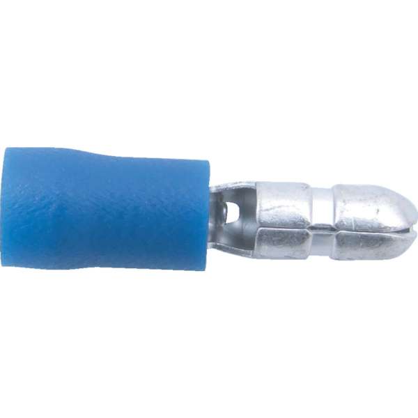 Kábelsaru apa dugóval kék 4mm 100db/csomag Kábelsaru apa dugóval kék 4mm 100db/csomag