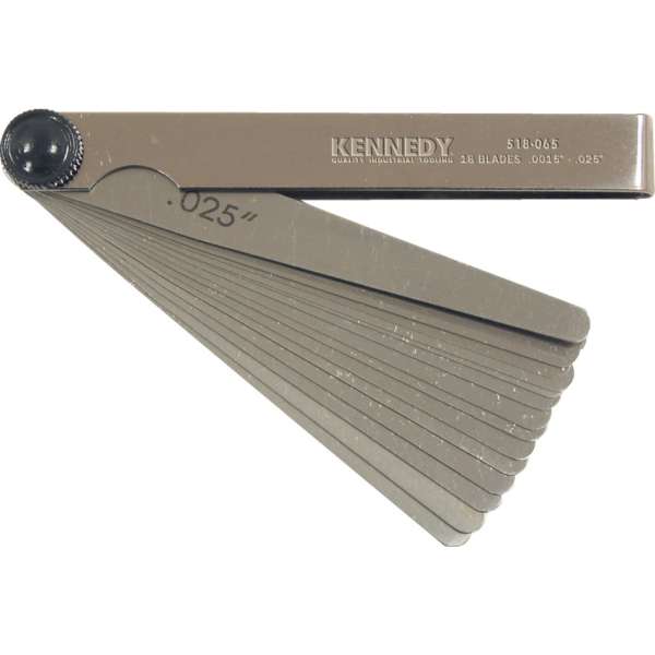 Hézagmérő készlet 18 pengés inches 100mm Hézagmérő készlet 18 pengés inches 100mm