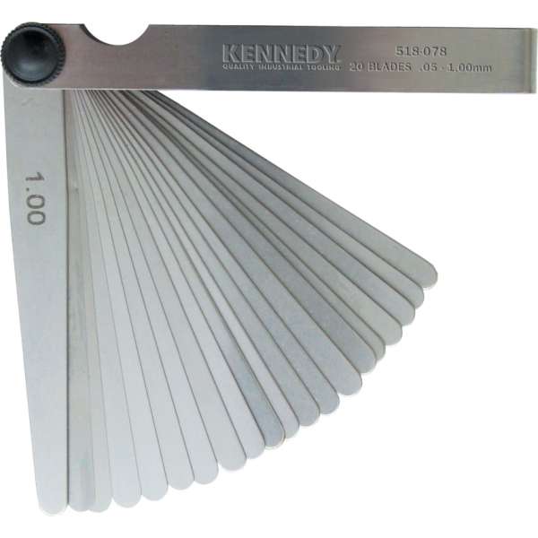 Hézagmérő készlet 20 pengés metrikus 100mm Hézagmérő készlet 20 pengés metrikus 100mm