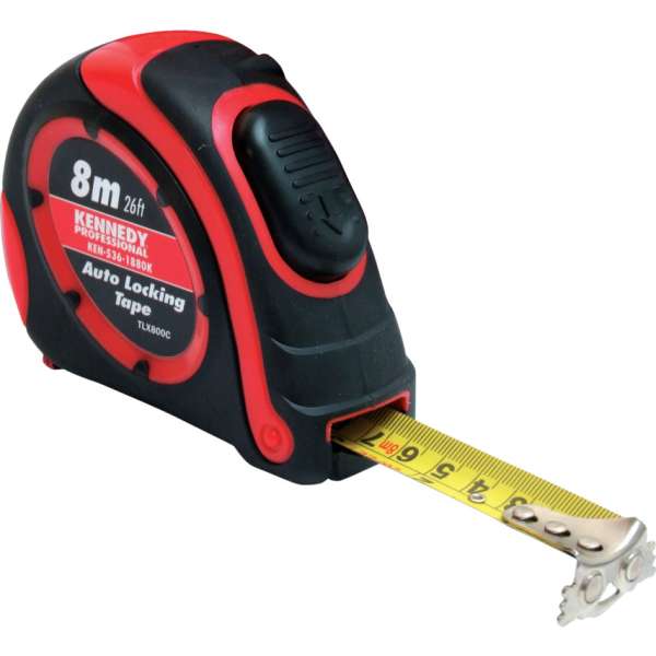 Mérőszalag kétoldalas acél, nejlon borítással 8m/26 x 25mm Mérőszalag kétoldalas acél, nejlon borítással 8m/26 x 25mm