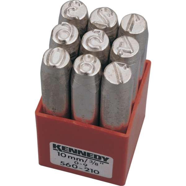 Számbeütő készlet (9 részes) 2.5mm 71mm Számbeütő készlet (9 részes) 2.5mm 71mm