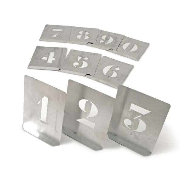 Stencil számok (10 db-os klt,) 60mm Stencil számok (10 db-os klt,) 60mm