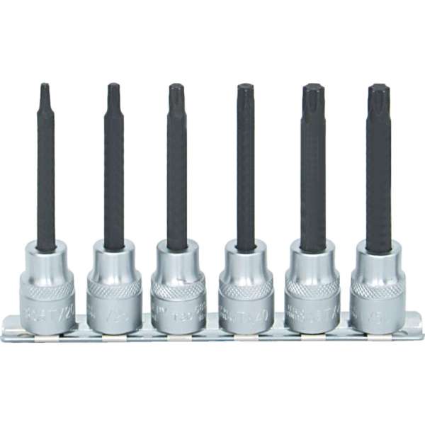 Torx feltűzhető csavarbehajtó készlet 3/8col meghajtóval (6 db-os) Torx feltűzhető csavarbehajtó készlet 3/8col meghajtóval (6 db-os)