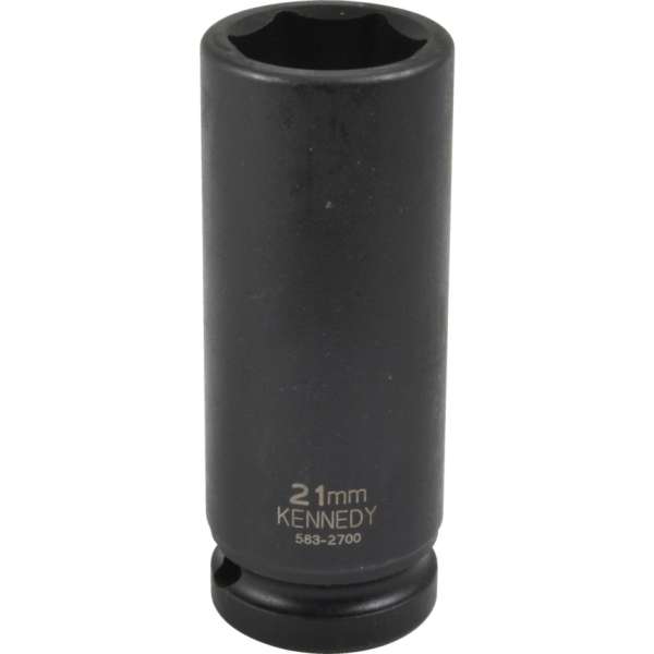 Hosszú erősített dugókulcs 1/2col meghajtóval 21mm Hosszú erősített dugókulcs 1/2col meghajtóval 21mm