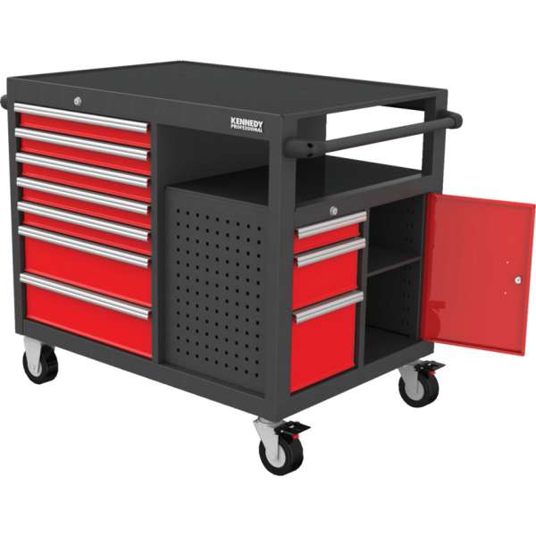 Mobil munkaállomás - 10 fiókos, 1180 x 845 x 844mm Mobil munkaállomás - 10 fiókos, 1180 x 845 x 844mm