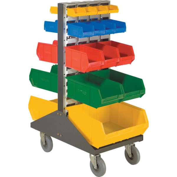 Gurulókocsi / mobil tartóállvány szürke (tárolódoboz nélkül) 1080 x 877mm