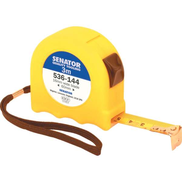 Mérőszalag műanyag házban, szalagzárral 16mm x 3m Mérőszalag műanyag házban, szalagzárral 16mm x 3m