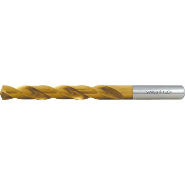 Csigafúró normál hosszú, nagy teljesítményű TiN bevonattal 12,0mm HSS-Co DIN338 Csigafúró normál hosszú, nagy teljesítményű TiN bevonattal 12,0mm HSS-Co DIN338