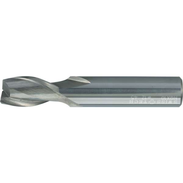Kétélű tömör keményfém rövid szármaró hengeres szárral TiCN bevonattal 10.0mm 10 x 70mm DIN6535HA