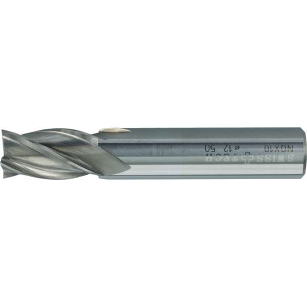 Négyélű tömör keményfém rövid szármaró hengeres szárral 11.0mm 12 x 60mm DIN6535HA