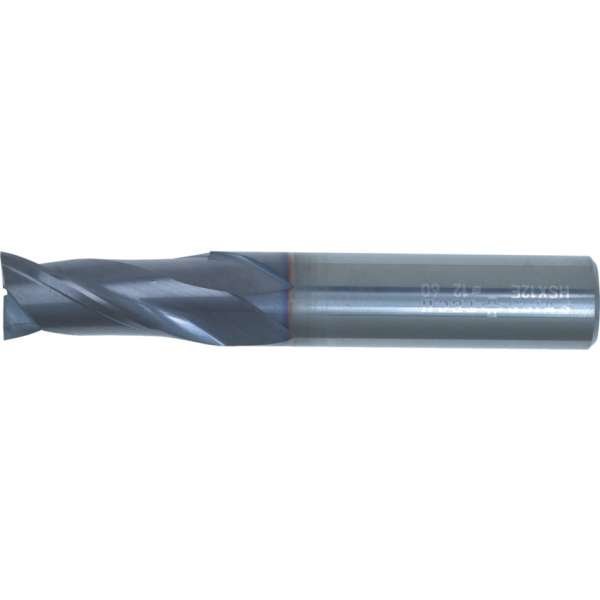 Kétélű keményfém rövid hosszlyukmaró hengeres szárral Q bevonattal 7.0mm 8 x 60mm DIN844