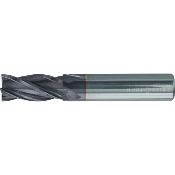 Négyélű keményfém rövid ujjmaró hengeres szárral Q bevonattal 11.0mm 12 x 75mm DIN844 Négyélű keményfém rövid ujjmaró hengeres szárral Q bevonattal 11.0mm 12 x 75mm DIN844