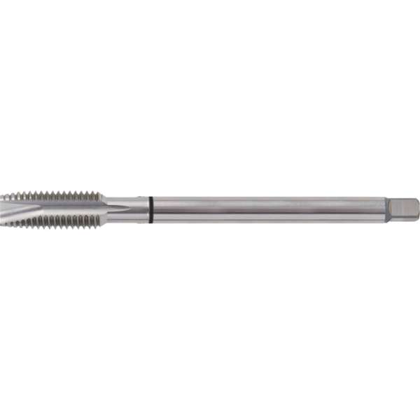 Egyenes hornyú fekete gyűrűs menetfúró hosszú sorozat M8 x 1.25 6mm 6 x 180mm HSS-E DIN13 form B