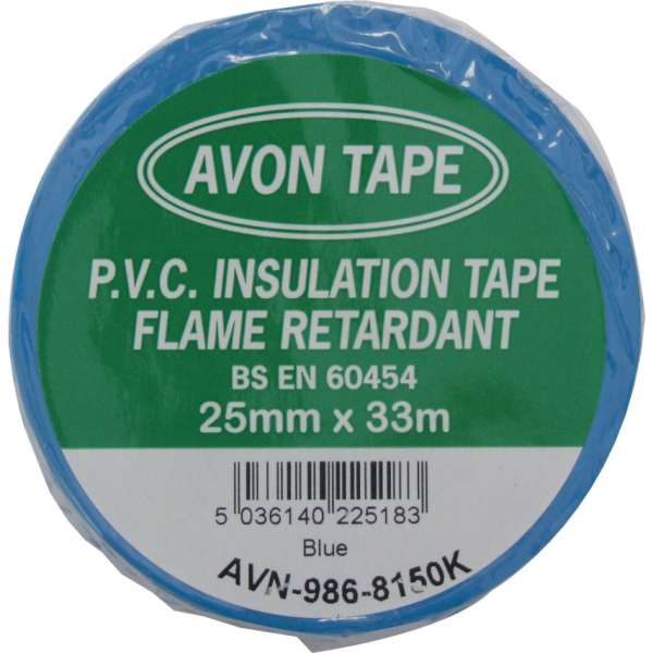 Szigetelőszalag pvc kék 25mm x 33m Szigetelőszalag pvc kék 25mm x 33m
