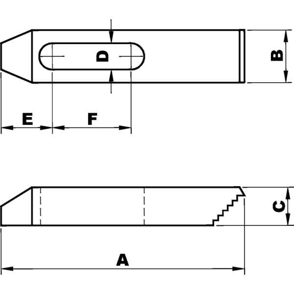 Szorító lépcsős fogazással 100 x 32mm M16 CC2516100 Szorító lépcsős fogazással 100 x 32mm M16 CC2516100